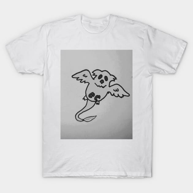 B&W Cutie Thunderbird T-Shirt by ValinaMoonCreations